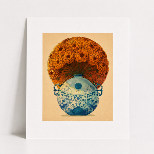 Round Bloom Art Print | Felicia Chiao (CA)