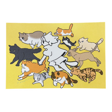 Load image into Gallery viewer, Running Cats Mini Print | Koyamori (NY)
