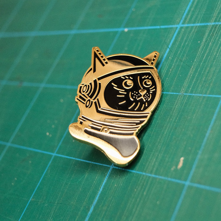Space Cat Enamel Pin | Luke Martin (MD)