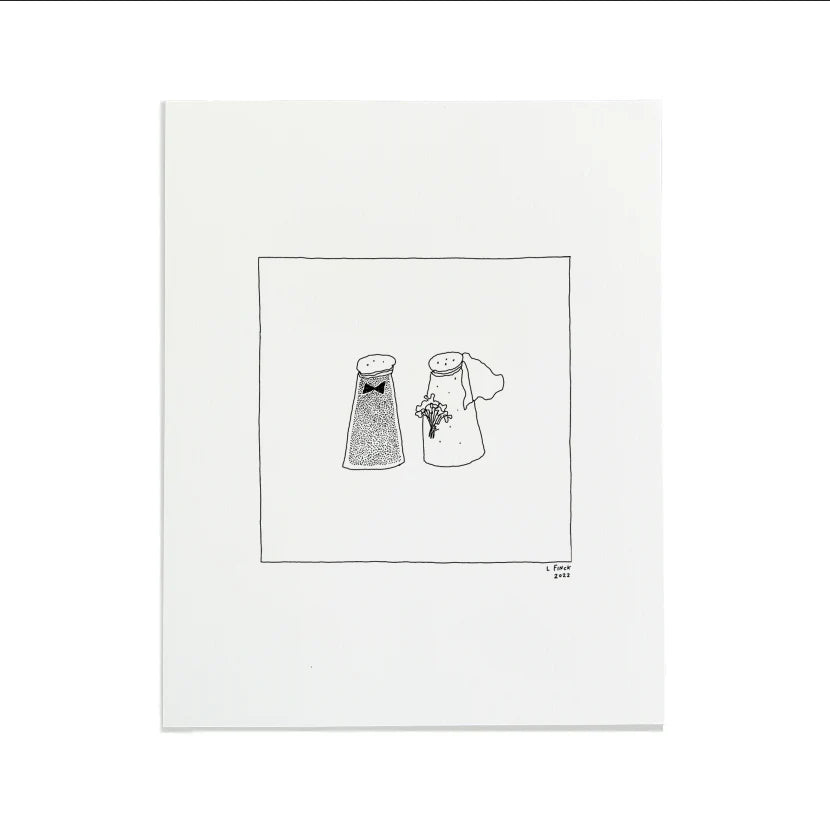 Salt and Pepper Letterpress Print | Liana Finck (NY)
