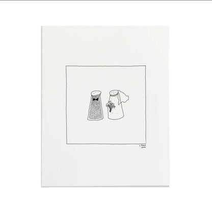 Salt and Pepper Letterpress Print | Liana Finck (NY)