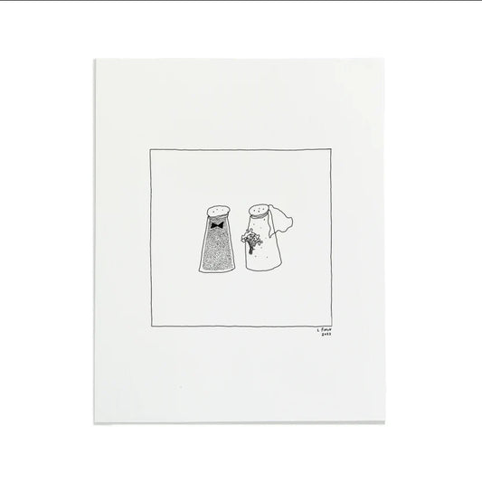 Salt and Pepper Letterpress Print | Liana Finck (NY)