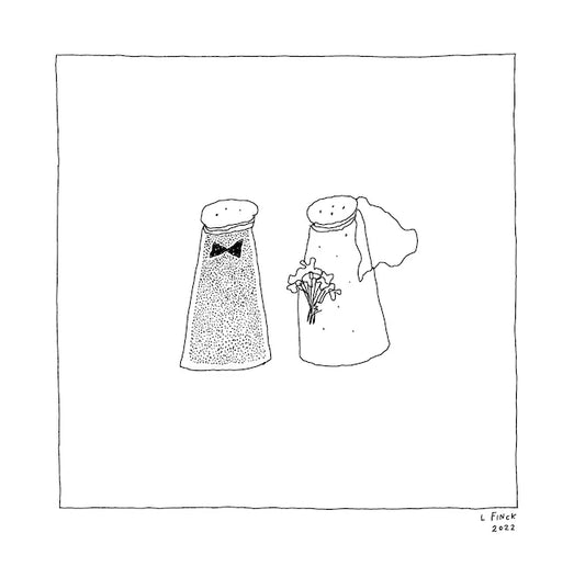 Salt and Pepper Letterpress Print | Liana Finck (NY)