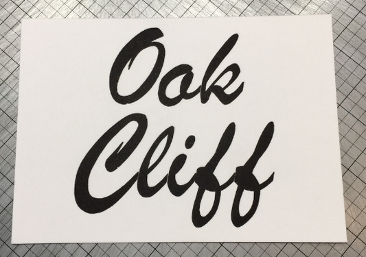 Oak Cliff Letterpress Postcard by We Are 1976 | TX