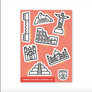 Seven Wonders Vinyl Sticker Sheet | Fell (Utah)