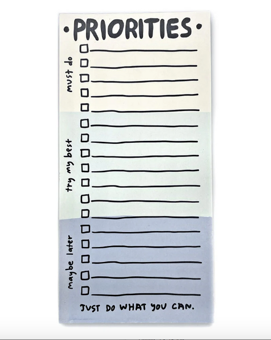 Priorities Notepad | People I've Loved (CA)
