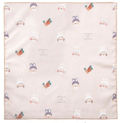 Sleepy Maple Sheep Bento Wrapping Cloth | Japan