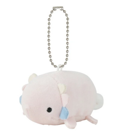 Axoltl Plush Keychain | marsh mallow aquamie (Japan)