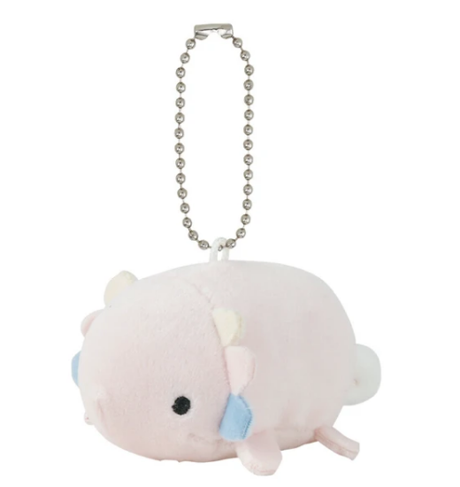Axoltl Plush Keychain | marsh mallow aquamie (Japan)