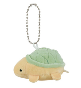 Turtle Plush Keychain | marsh mallow aquamie (Japan)