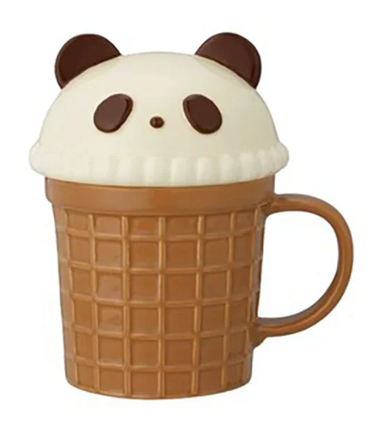 Ceramic Panda Ice Cream Cone Mug | Decole (Japan)