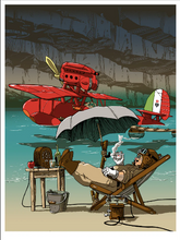 Load image into Gallery viewer, Better a Pig Than a Fascist (Porco Rosso) | Tim Doyle (TX)
