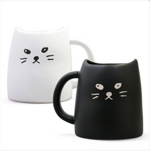 Load image into Gallery viewer, Black &amp; White Cat Mug Set
