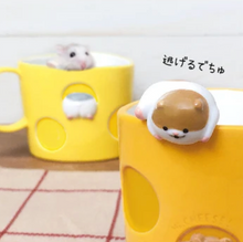 Load image into Gallery viewer, Ceramic Climbing Hamster Mug Spoon | Grey | Decole (Japan)
