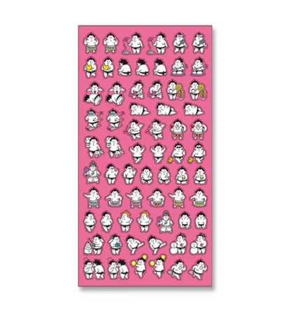 Sumo Sticker Sheet | OSUMOUSANS (Japan)