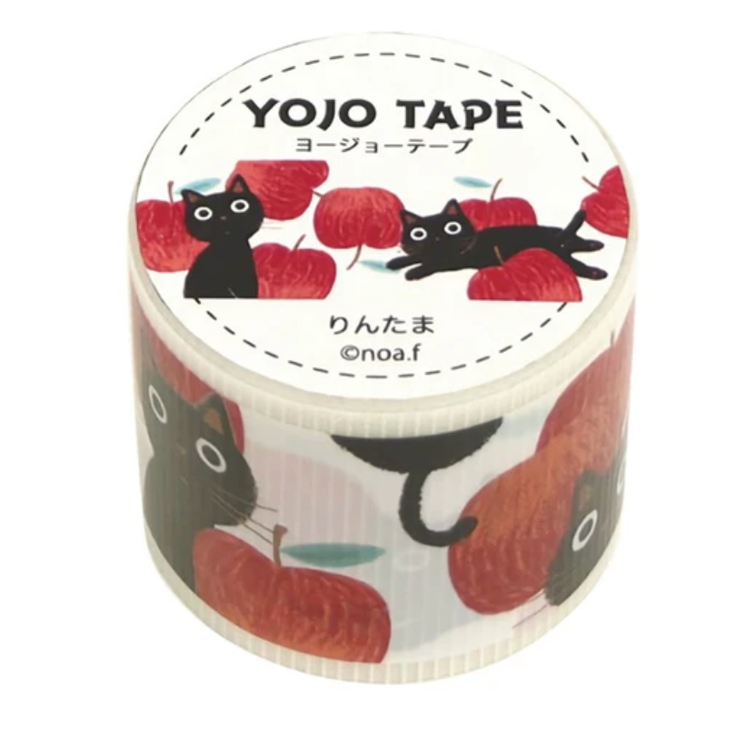 Cat & Apples Washi Tape (Japan)