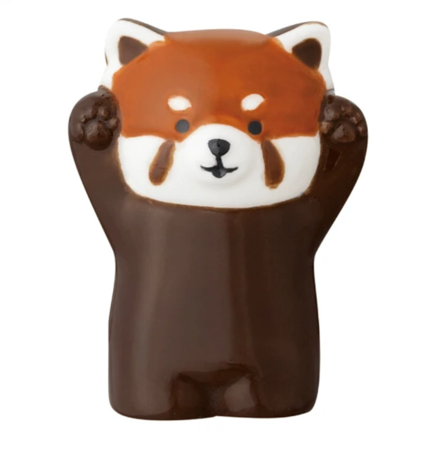 Red Panda Chopstick Holder | Decole (Japan)