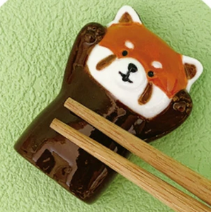 Red Panda Chopstick Holder | Decole (Japan)
