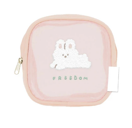 Rabbit Freedom Zipper Pouch (Japan)
