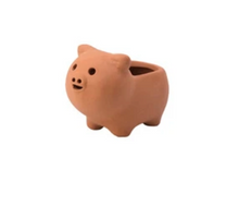 Load image into Gallery viewer, Terra Cotta Pig Planter (Japan)
