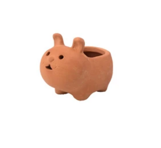 Terra Cotta Rabbit Planter | Green House (Japan)