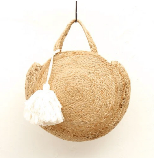 Knitted Jute Tote Bag | Malaika (Japan)