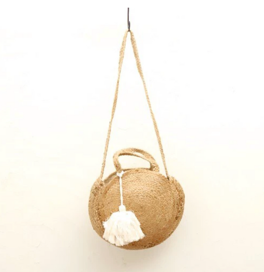 Knitted Jute Tote Bag | Malaika (Japan)