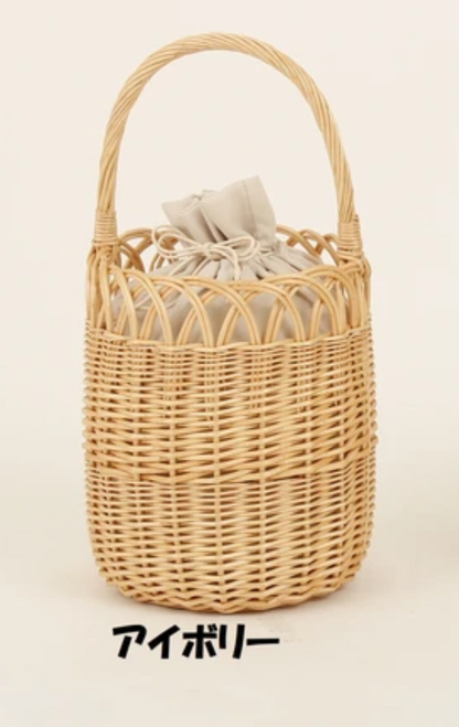 Willow Weaved Basket Handbag | Dot (Japan)