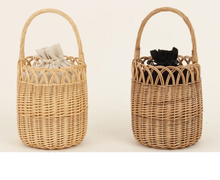 Load image into Gallery viewer, Willow Weaved Basket Handbag | Dot (Japan)
