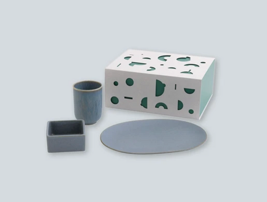 Geometric Ceramic Tableware Set | Toho Kiln (Japan)