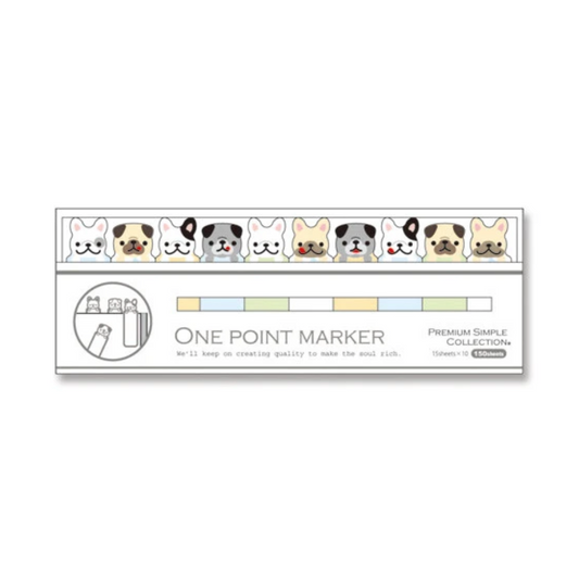 Pugs & Frenchie Sticky Notes | One Point Marker (Japan)