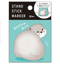 Load image into Gallery viewer, Otter Sticky Note Pad Stand | Stick Marker (Japan)
