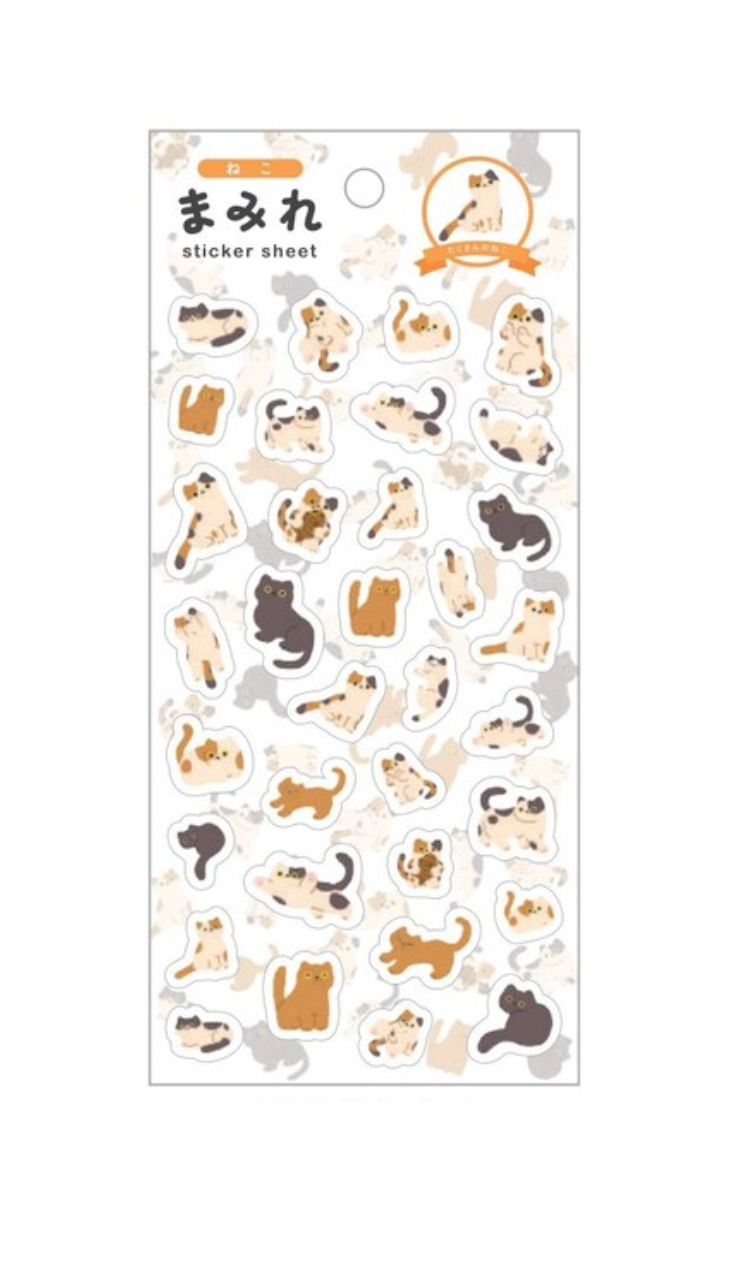 Cat Sticker Sheet | MDS (Japan)