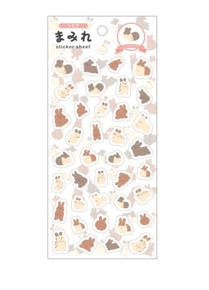 Rabbit Sticker Sheet | MDS (Japan)