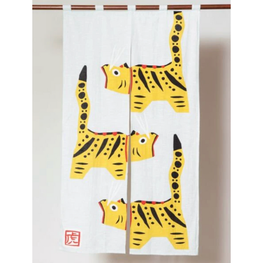 Traditional Hariko-Tora Noren Curtains | Kaya (Japan)