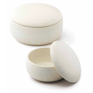 Banko Ware Ceramic Covered Bowl Set | White | (Japan)