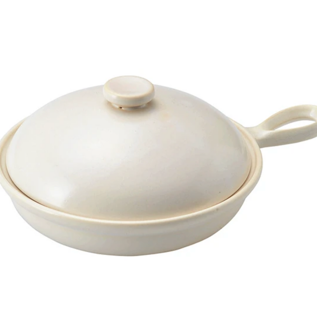 Banko Ware Ceramic Donabe Skillet | (Japan)