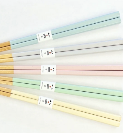 Pastel Wooden Chopsticks | (Japan)