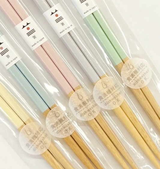 Pastel Wooden Chopsticks | (Japan)