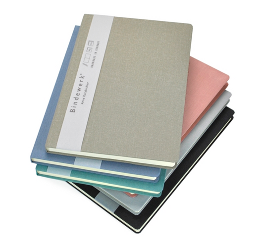 Linen Flex Cover Dot Grid A5 Notebook | Bindewerk (Germany)