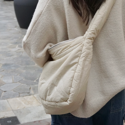 Puffy Plush Zippered Tote Bag | Joy A Little