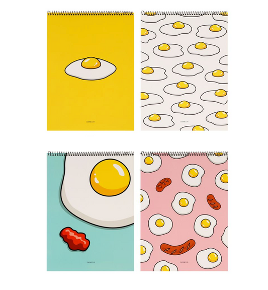 Fried Egg Spiral Notepad | Ssueime & Cclim (Korea)