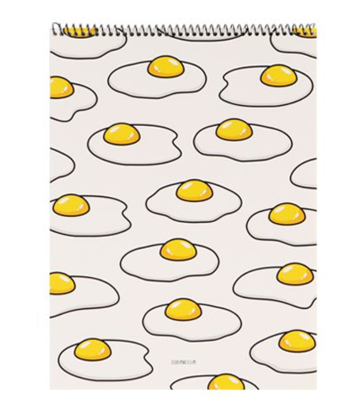 Fried Egg Spiral Notepad | Ssueime & Cclim (Korea)