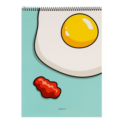 Fried Egg Spiral Notepad | Ssueime & Cclim (Korea)