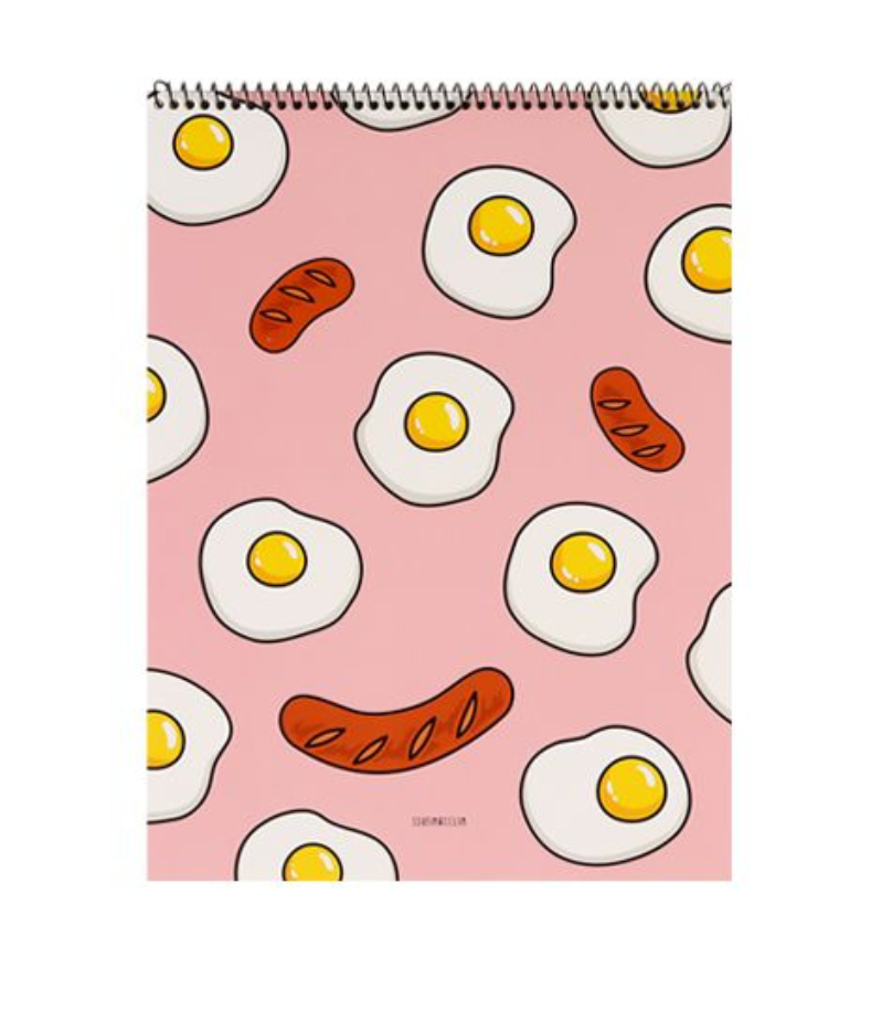 Fried Egg Spiral Notepad | Ssueime & Cclim (Korea)
