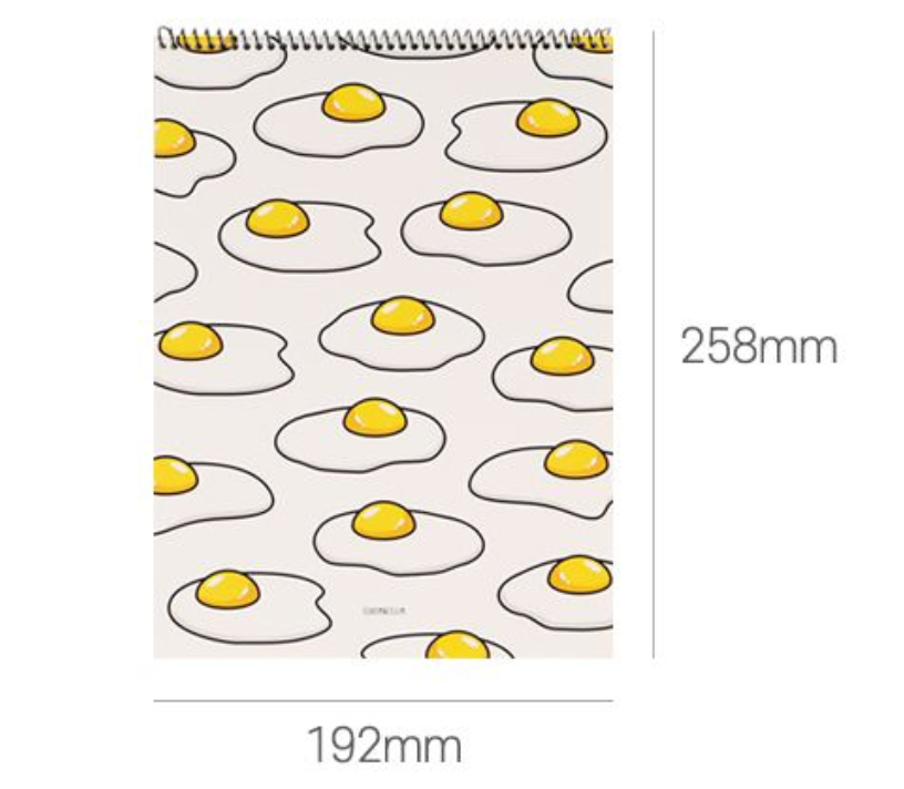 Fried Egg Spiral Notepad | Ssueime & Cclim (Korea)