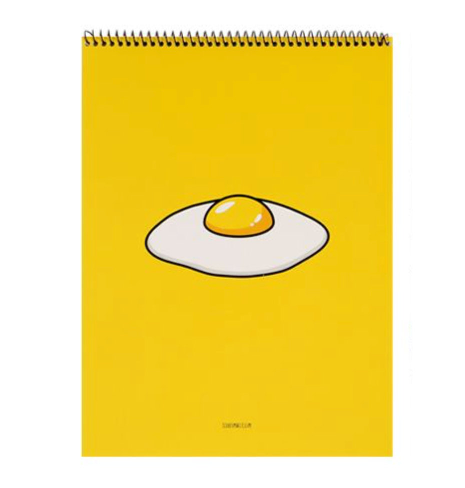 Fried Egg Spiral Notepad | Ssueime & Cclim (Korea)