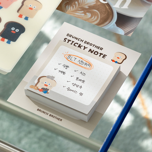 Toast Cat Sticky Note Pad | Romane (Korea)