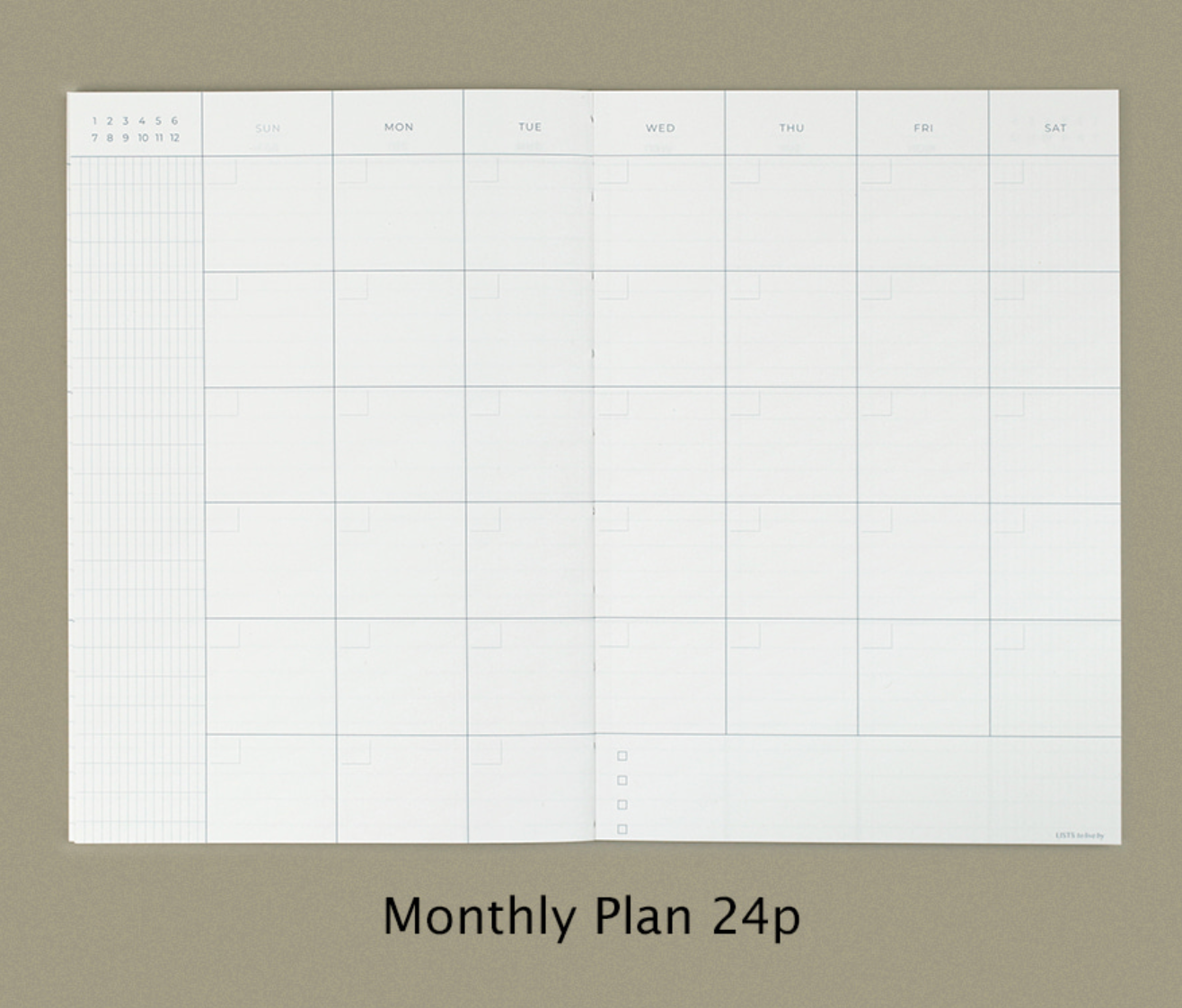List To Live By Weekly Planner | Paperian (Korea)