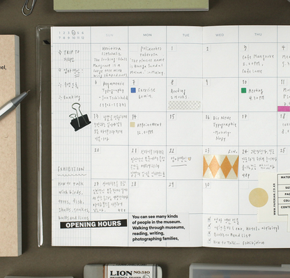 List To Live By Weekly Planner | Paperian (Korea)